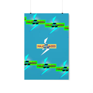 "MAJORBLAZED" Premium Matte Vertical Posters (Turquoise)